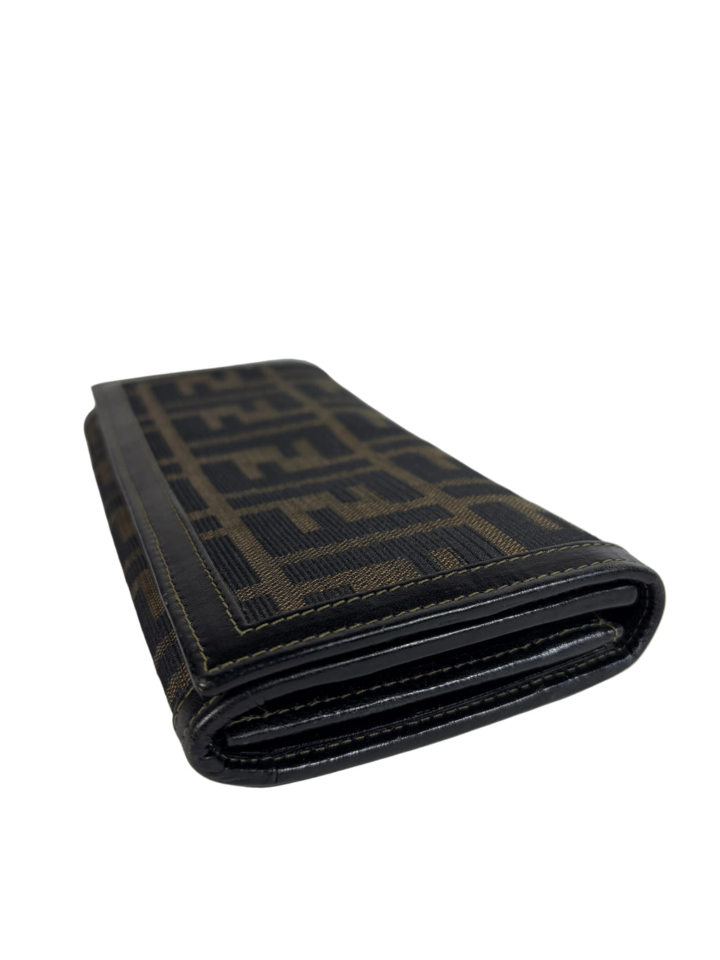 Fendi Zucca Canvas Shoulder Bag and Zucca Long Wallet Set