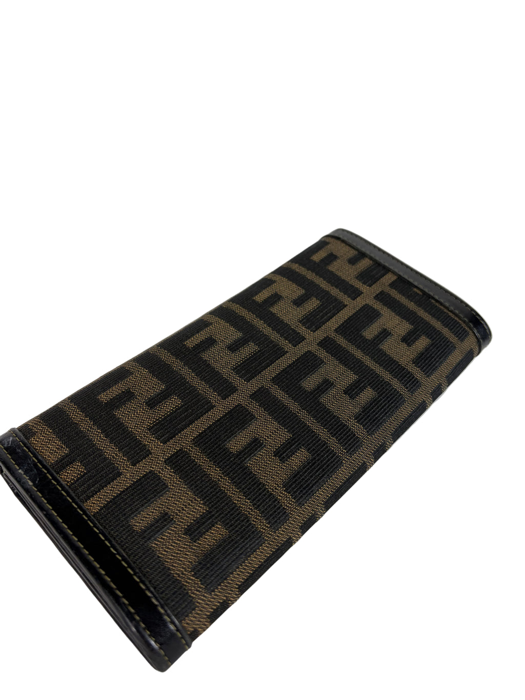 Fendi Zucca Canvas Shoulder Bag and Zucca Long Wallet Set