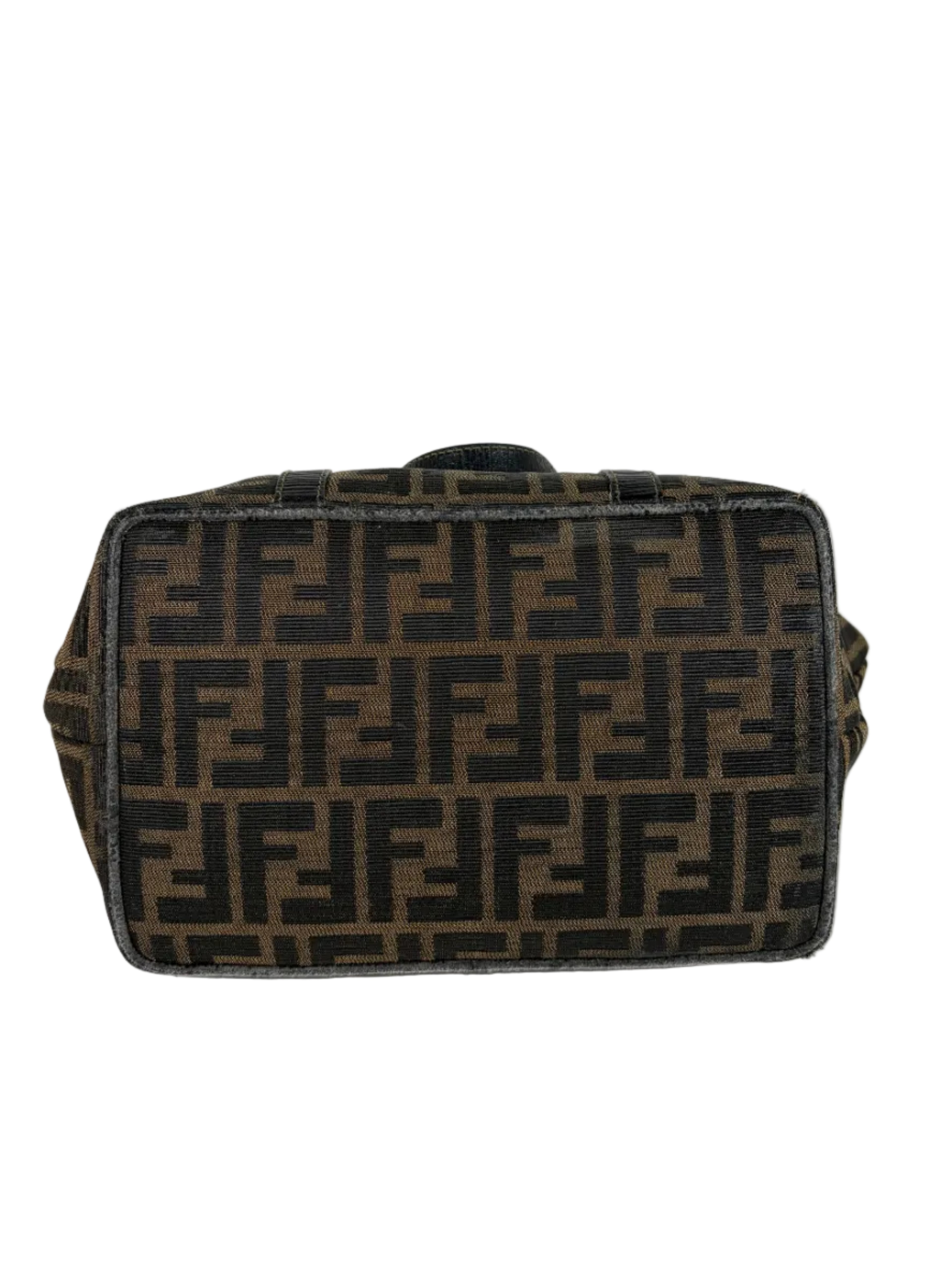 Fendi Zucca Canvas Shoulder Bag and Zucca Long Wallet Set
