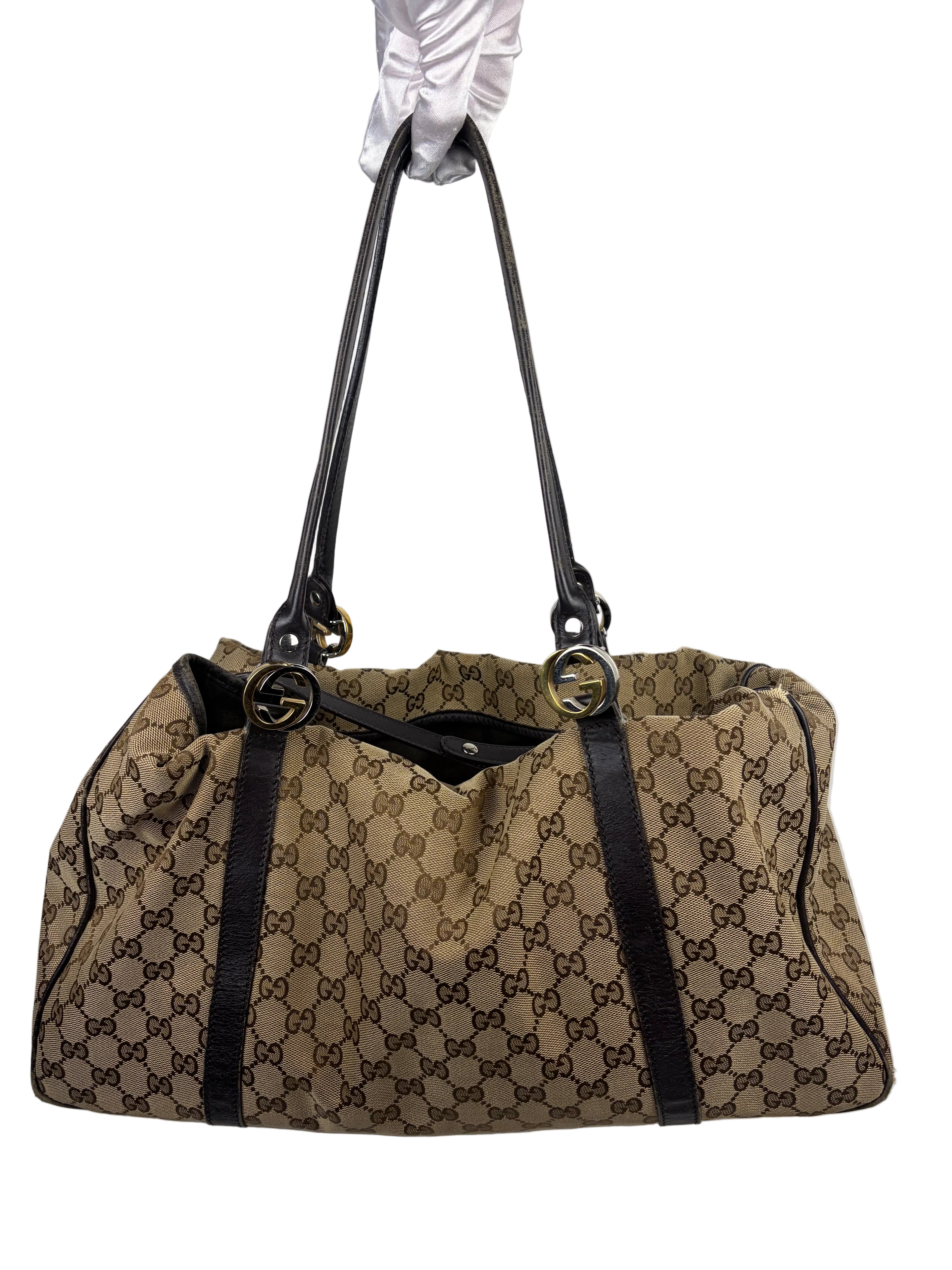 Gucci GG Canvas Twins Tote Bag