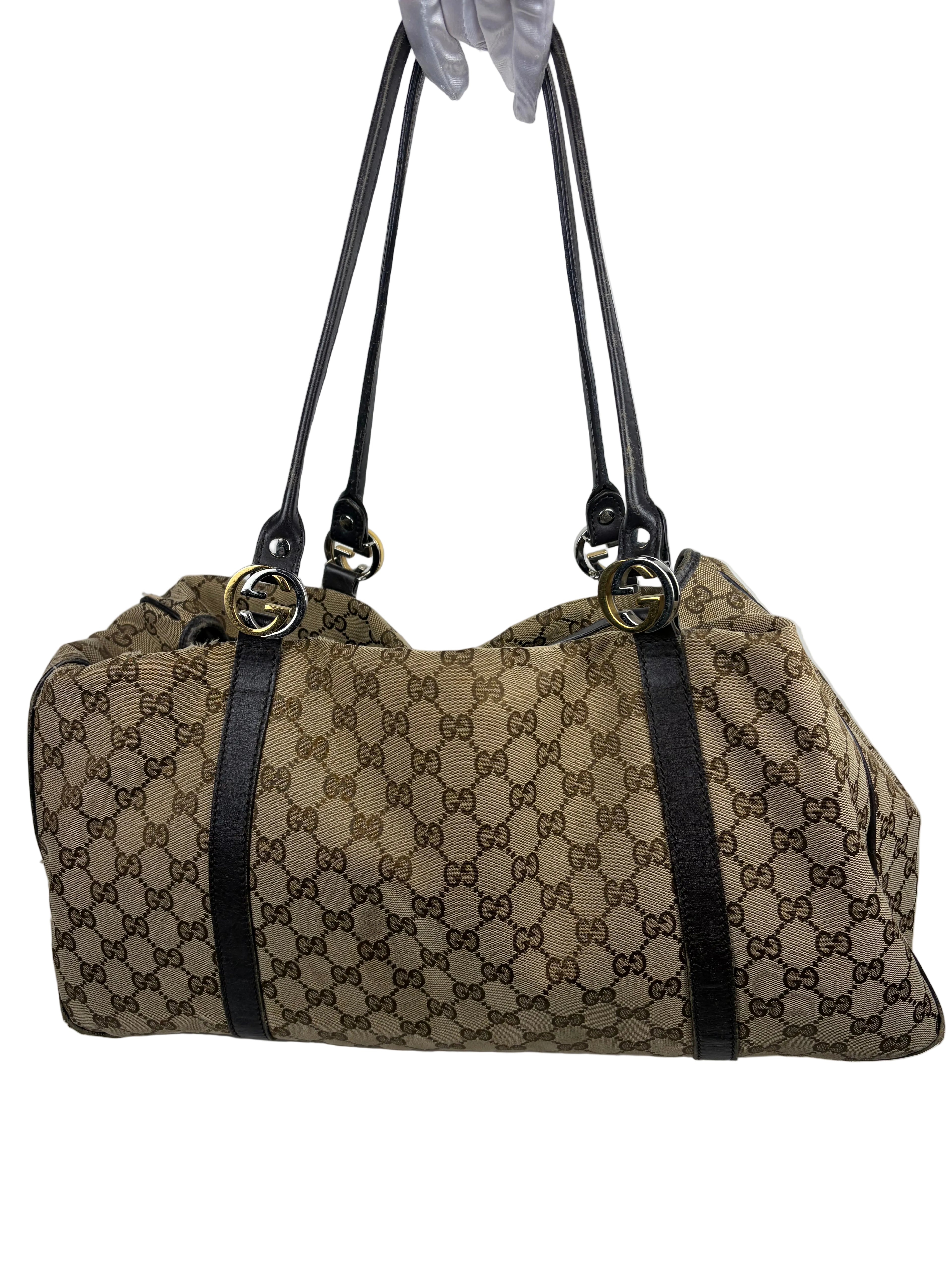 Gucci GG Canvas Twins Tote Bag