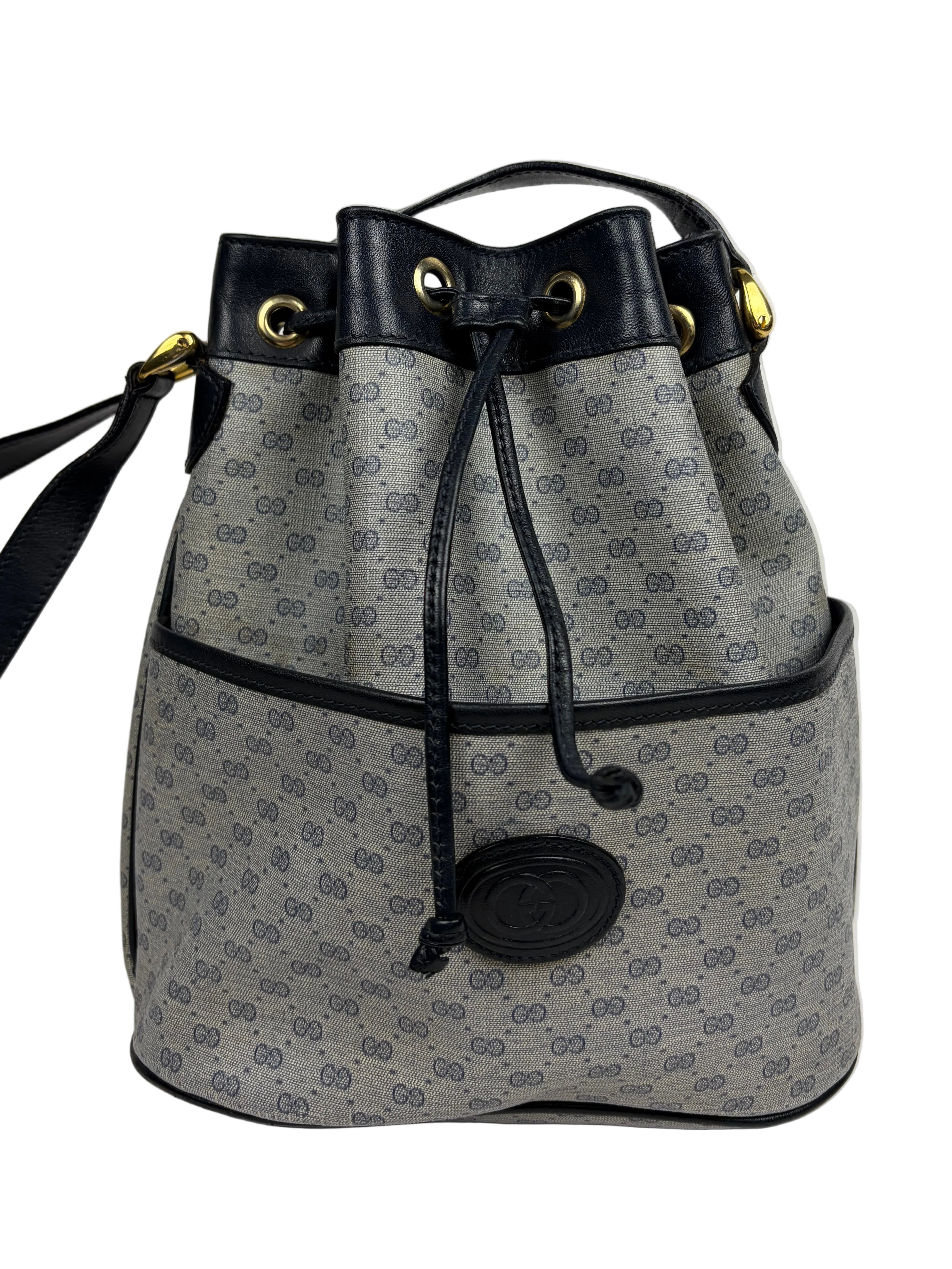 Gucci Micro GG Monogram Bucket Bag