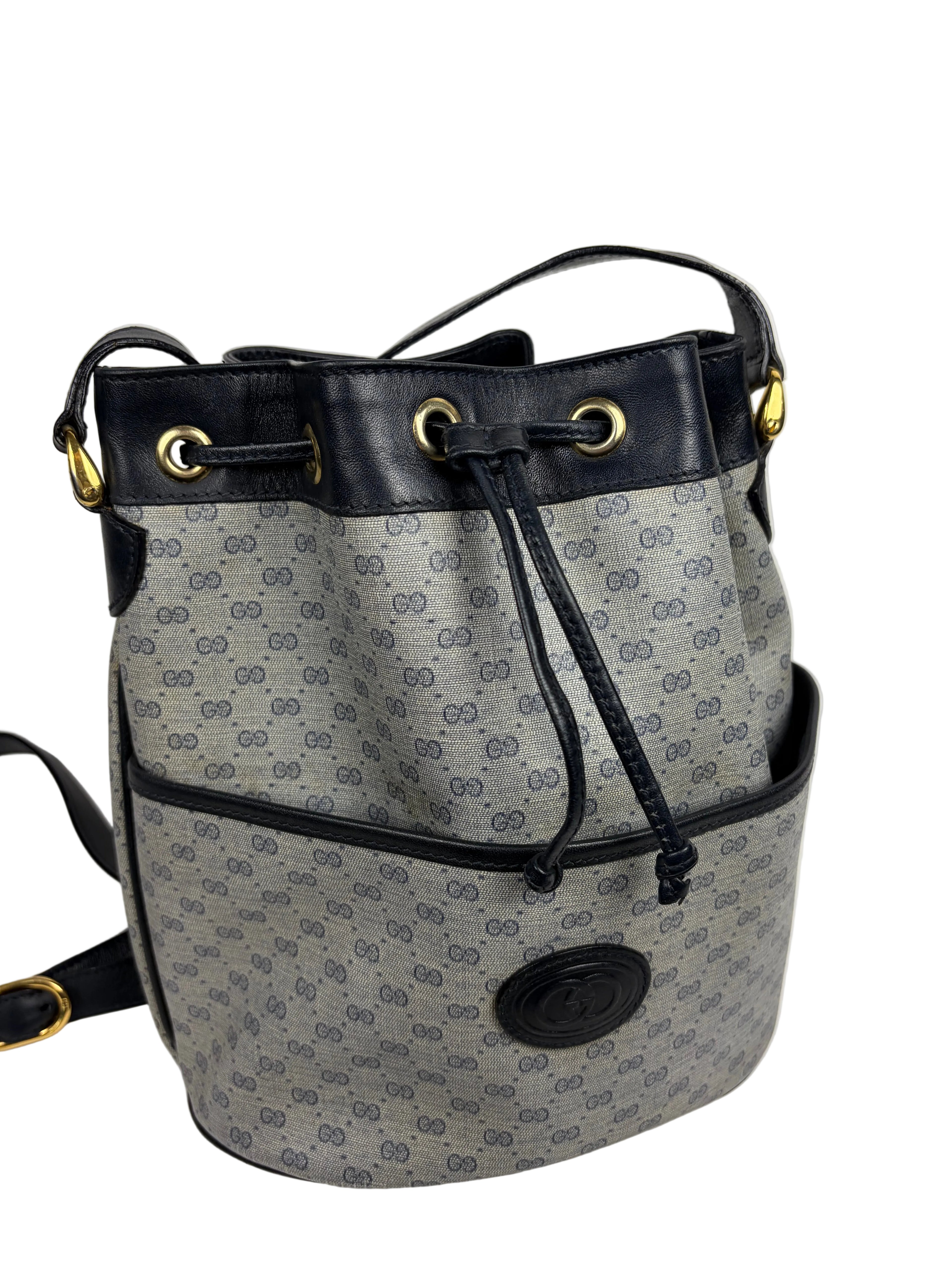 Gucci Micro GG Monogram Bucket Bag