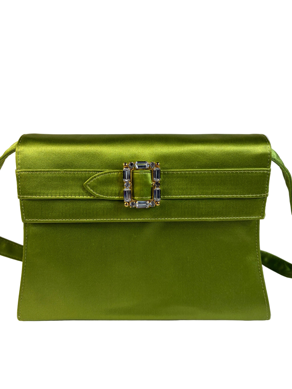 Salvatore Ferragamo Satin Evening Shoulder Bag