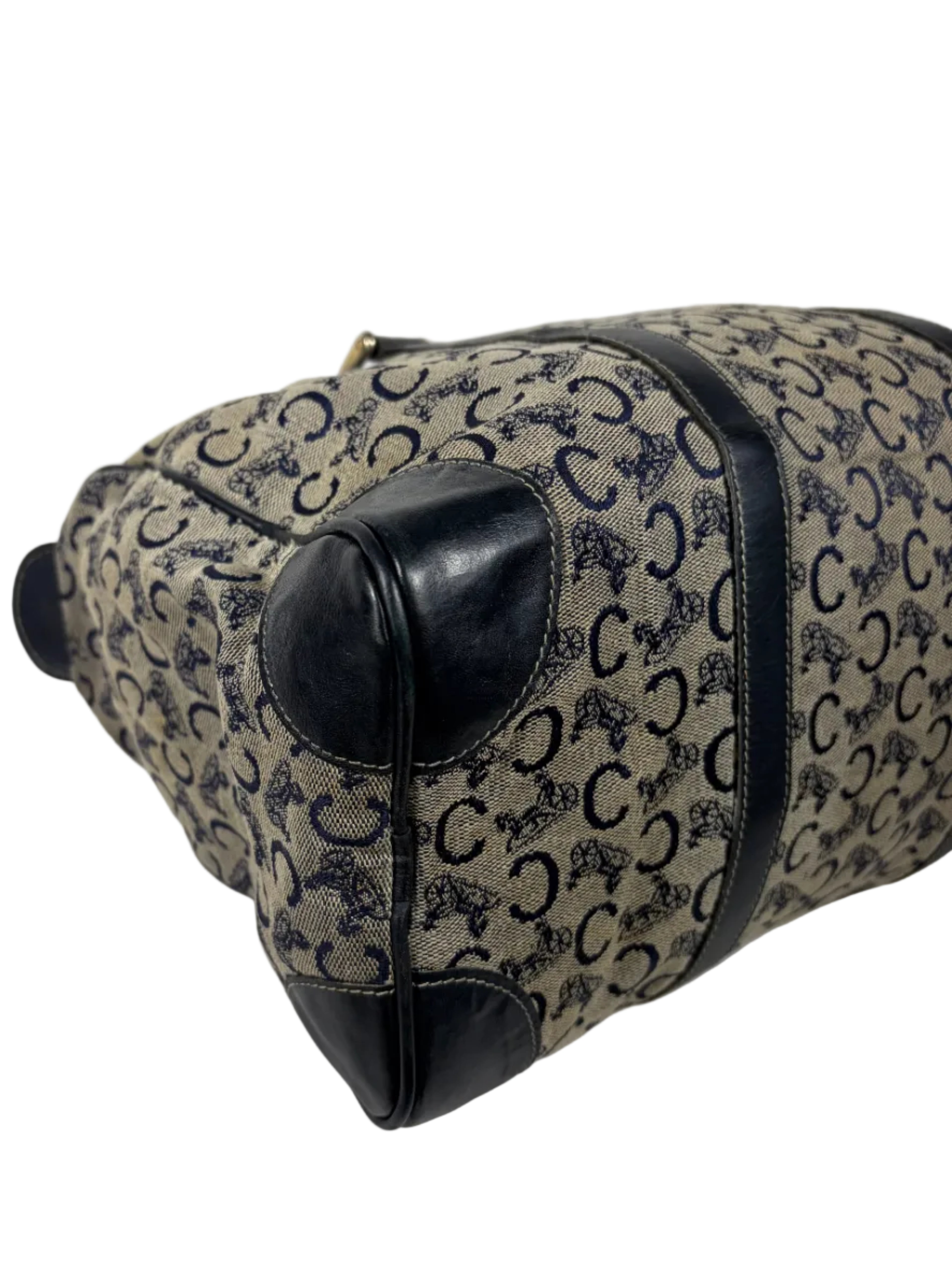 Celine C Sulky Monogram Boston Bag