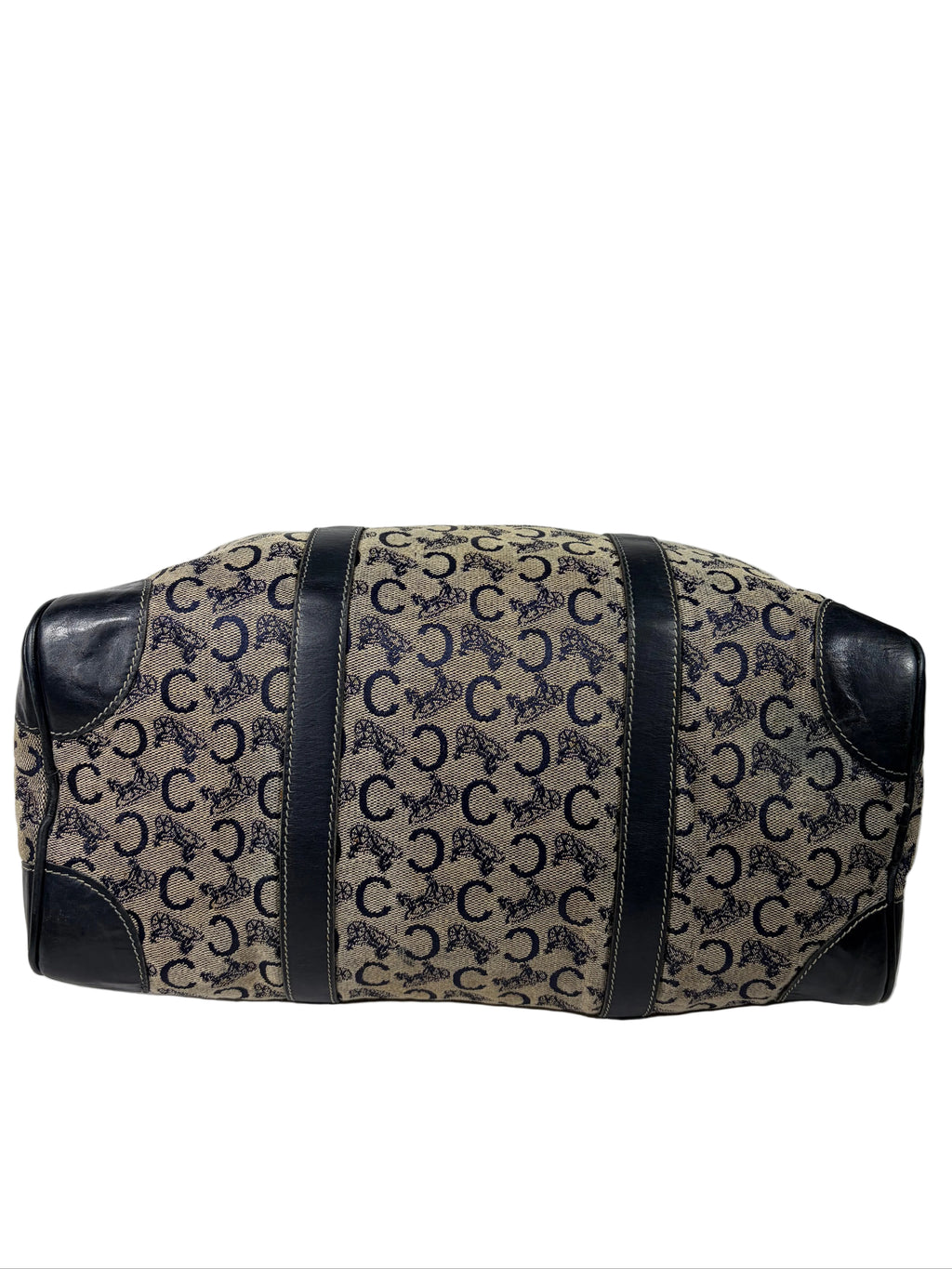 Celine C Sulky Monogram Boston Bag