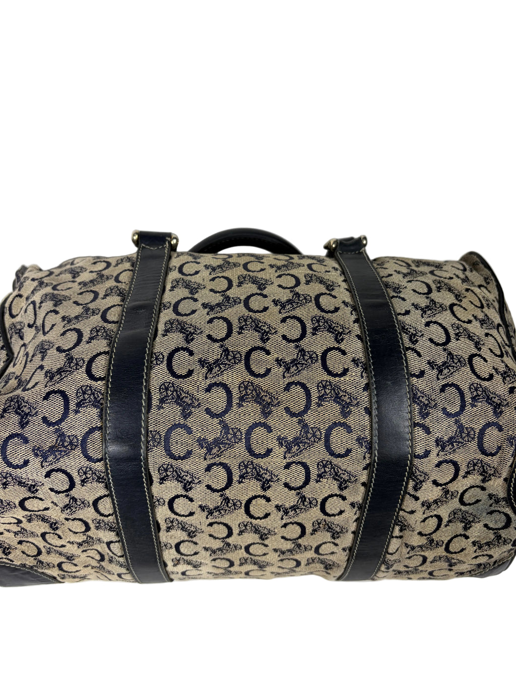 Celine C Sulky Monogram Boston Bag