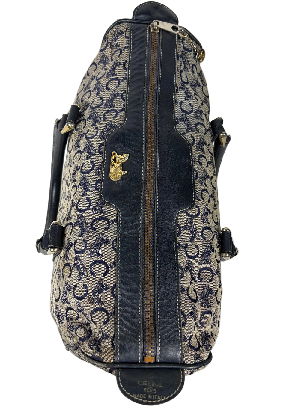 Celine C Sulky Monogram Boston Bag