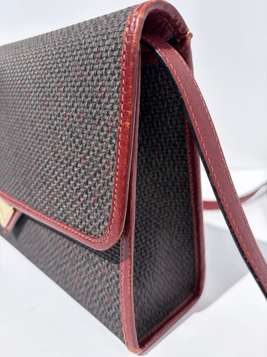 Yves Saint Laurent Triangle Logo Crossbody Bag