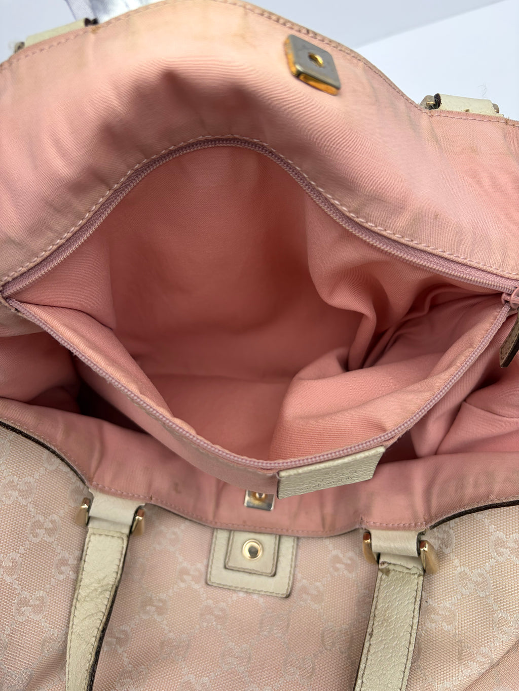 Gucci Light Pink Abbey D-Ring Tote Bag