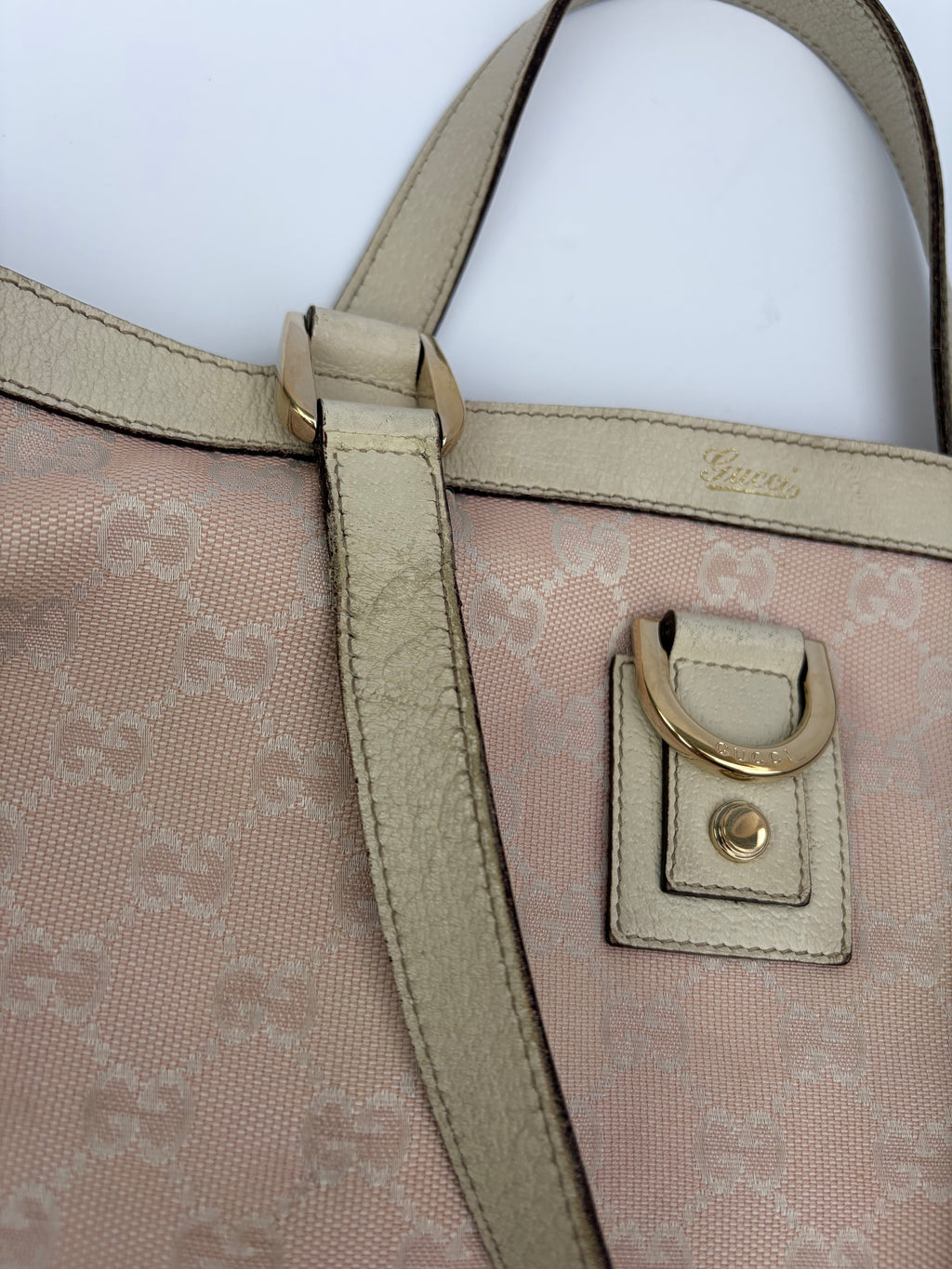 Gucci Light Pink Abbey D-Ring Tote Bag