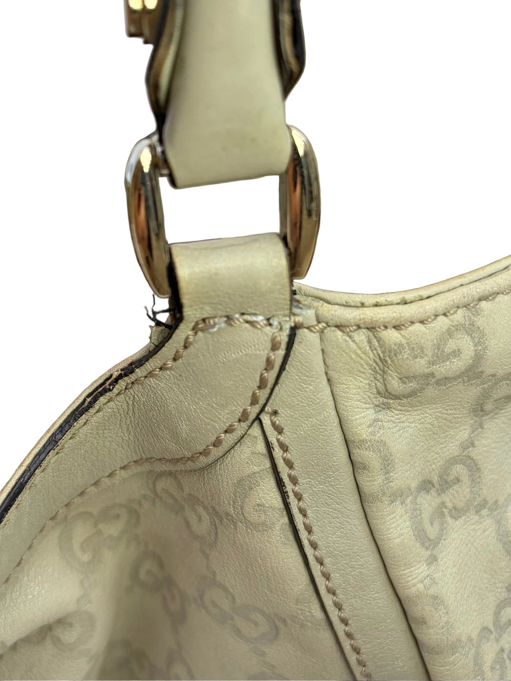 Gucci Beige D-Ring Large Hobo Tote Bag