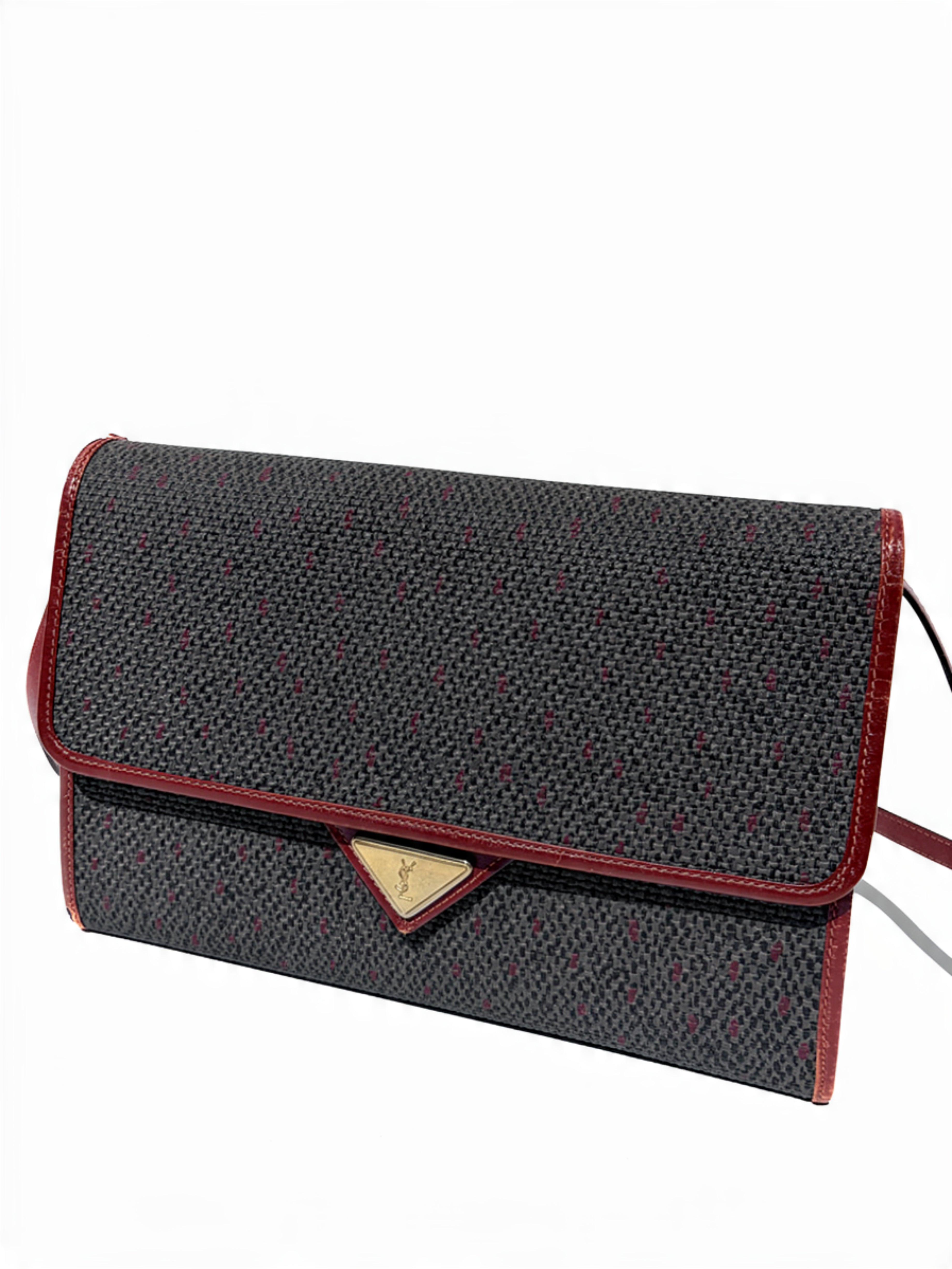 Yves Saint Laurent Triangle Logo Crossbody Bag