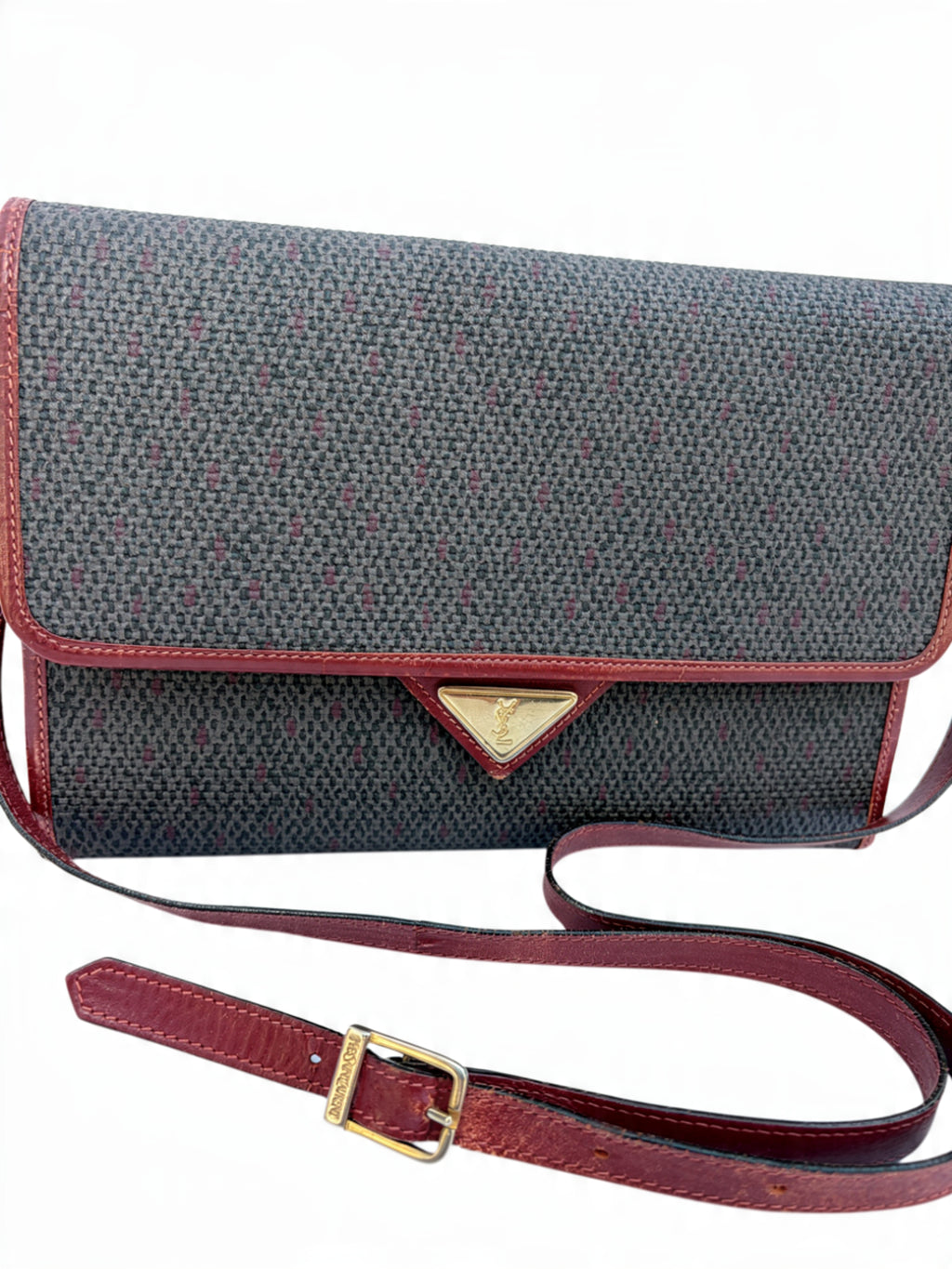 Yves Saint Laurent Triangle Logo Crossbody Bag