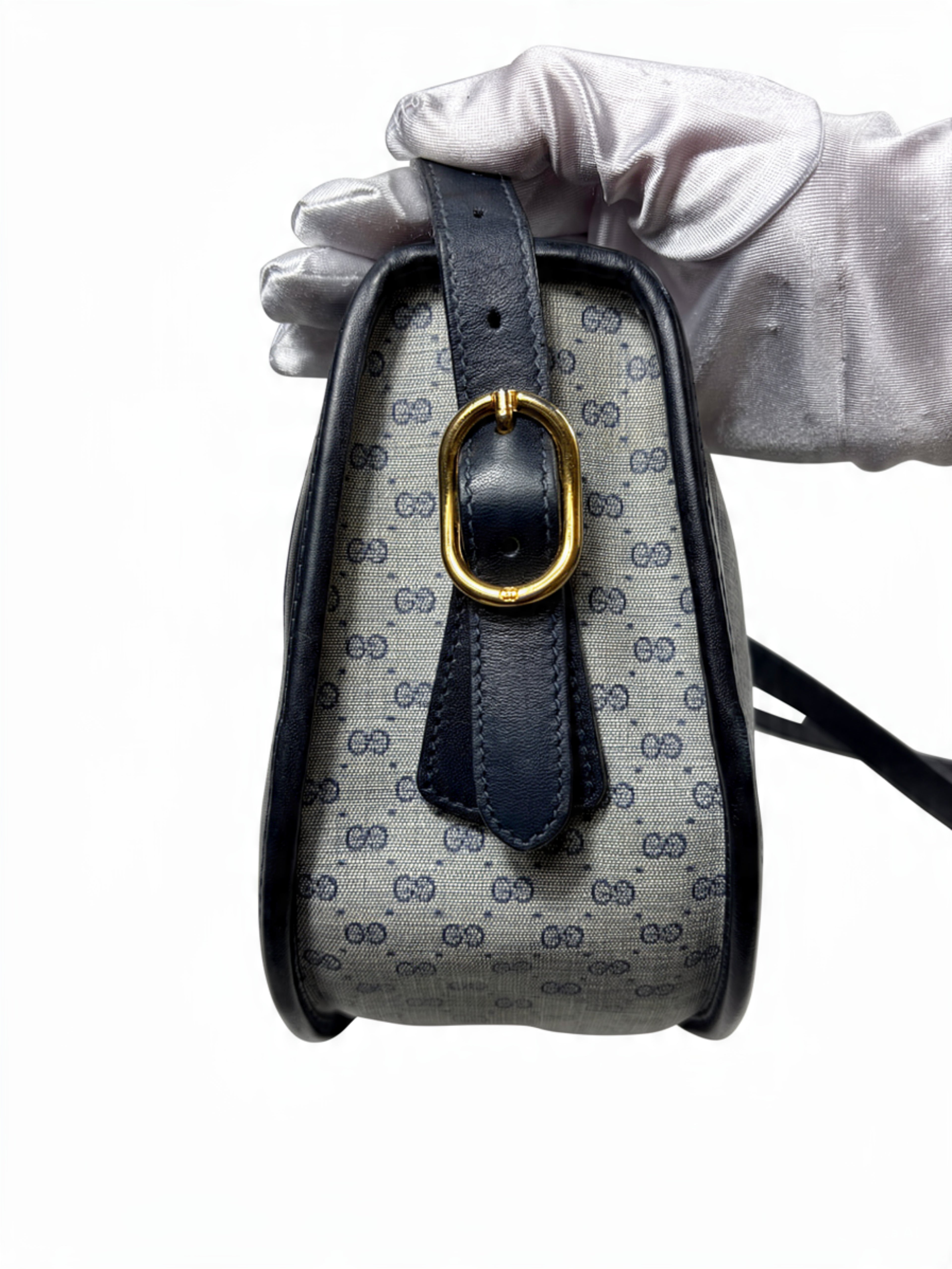 Gucci Micro GG Monogram Canvas Crossbody Bag
