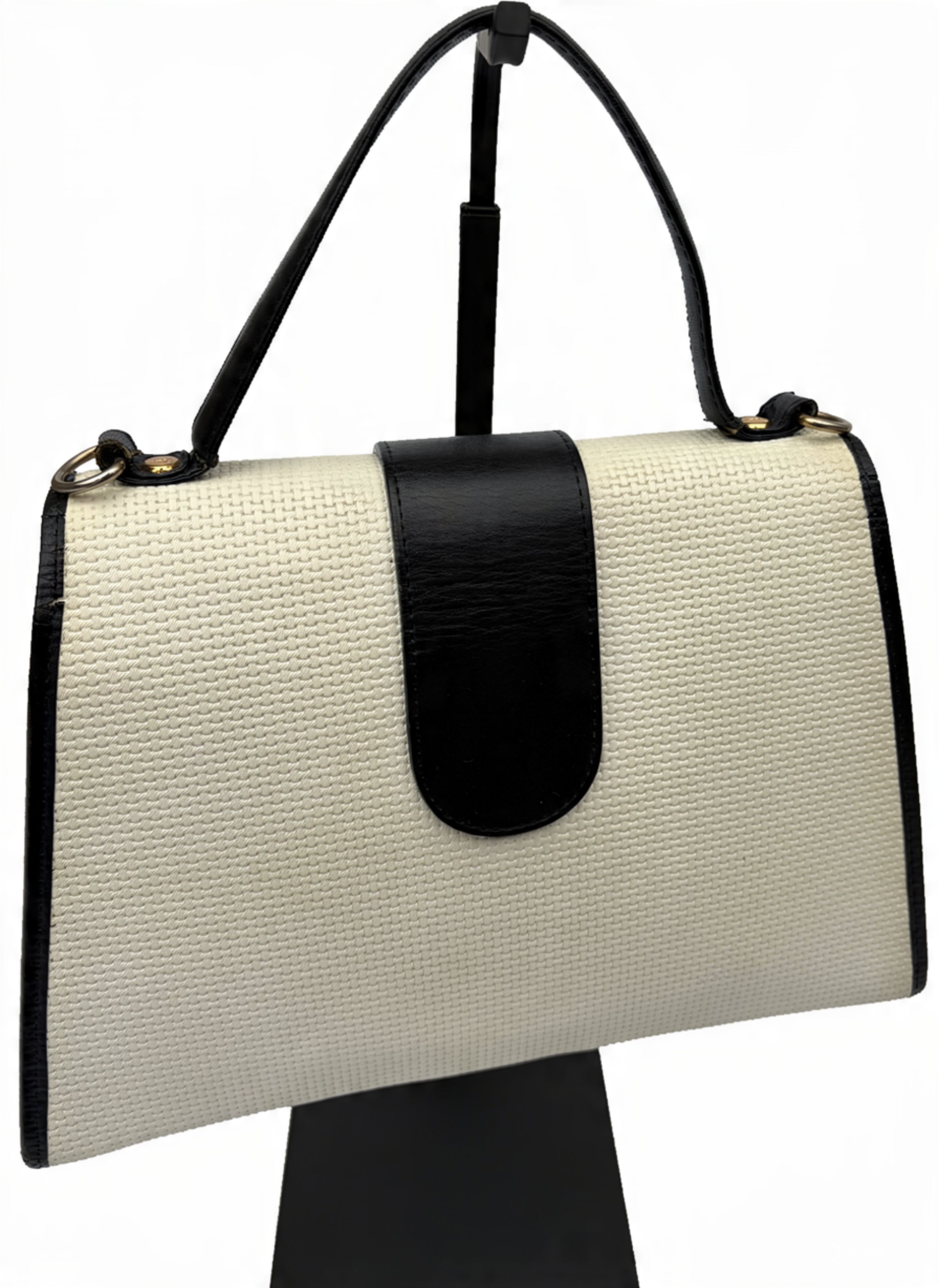 Yves Saint Laurent Triangle Logo Flap Handbag